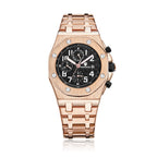 Kimsdun 1222A Luxury Man's Mechanical Watch Stylish Stainless Steel Band Waterproof Date Display Character Casual Watch