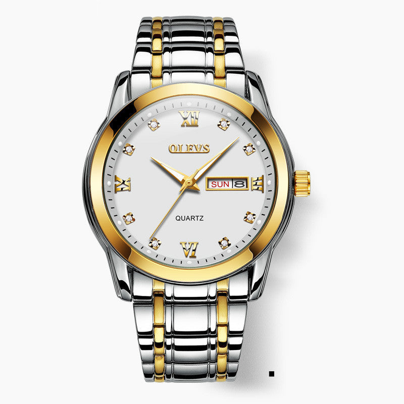 Fashion Trendy Brand Quartz Watch Luminous Waterproof Men's Watch