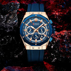 CURREN Herenhorloge Merk Luxe Siliconen Band Waterdicht Quartz Chronograaf Lichtgevend Herenhorloge
