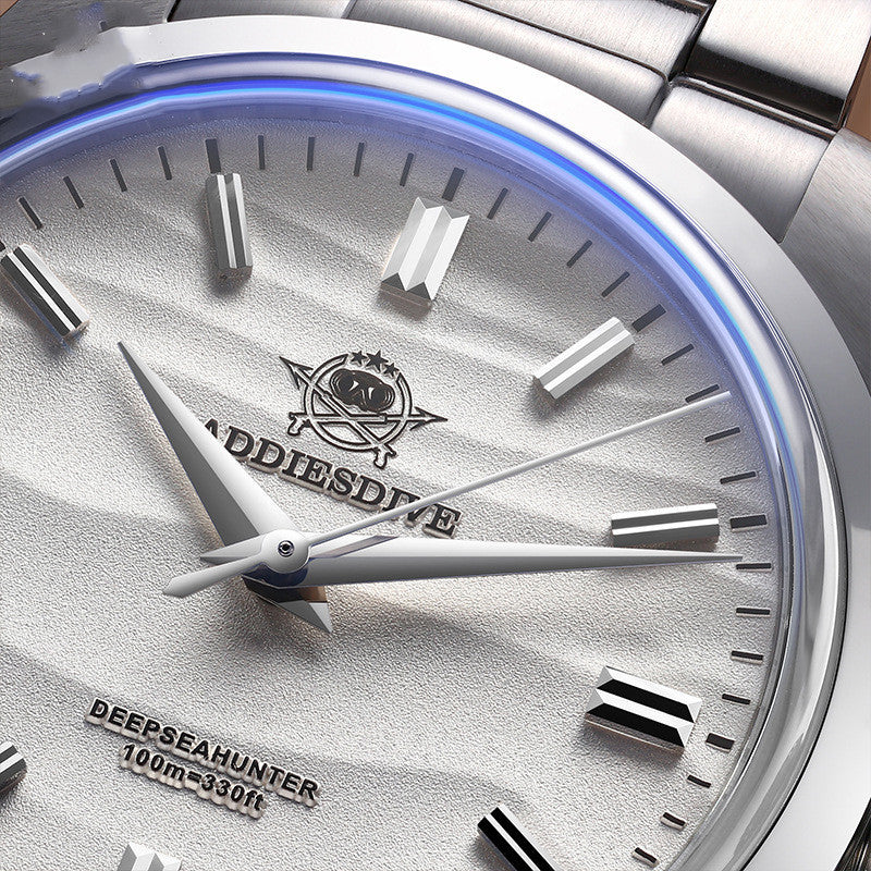 ADDIESDIVE AD2030 Luxury Quartz Watch 10Bar Steel Diving Wristwatch Bubble Mirror Pot Cover Glass Sports Men's Watches