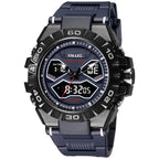 Dubbel display waterdicht lichtgevend quartzhorloge