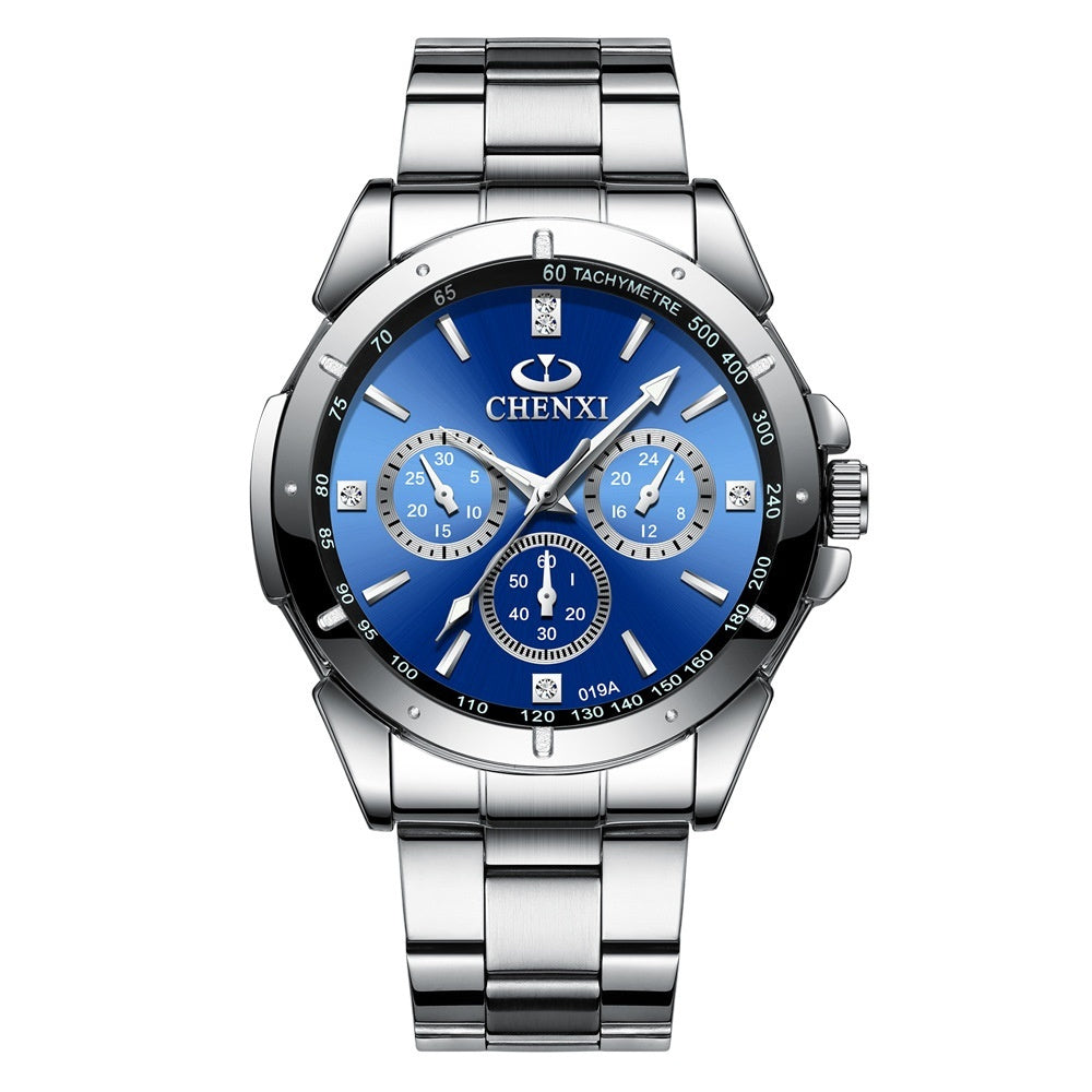 CHENXI Koppelhorloges Cadeau Lover Horloges Mode Vrouwen Roestvrij Staal Waterdicht Kwarts Polshorloge