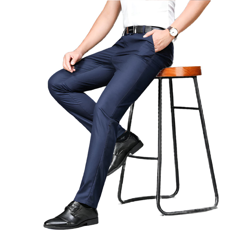 Bamboo Fiber Thin Loose Business Formal Wear Men's Pant