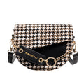 Modieuze, eenvoudige crossbody-schoudertas voor dames met ritsvak, polyestertextuur, kleine vierkante crossbody-schoudertas