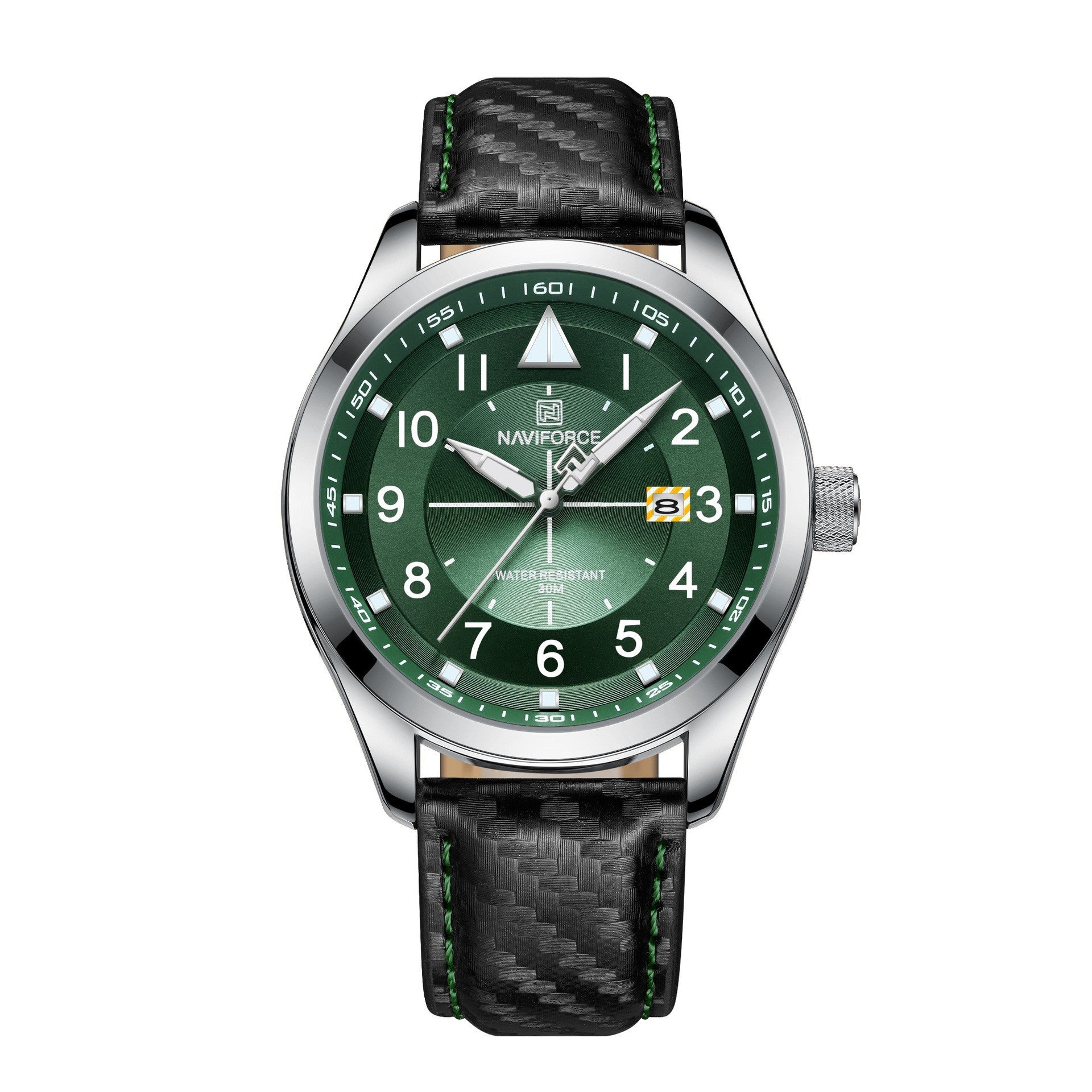 NAVIFORCE  Men's Sport Quartz Calendar Watch Leather Waterproof Clock Casual Business Luminous Wrist Watch - Acquisti Online