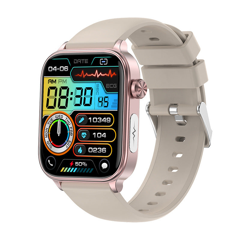 Nuovo Smart Watch ET570 con Chiamata Bluetooth, ECG, Funzione ECG, Misurazione non invasiva della glicemia, Misurazione dell'ossigeno nel sangue reale