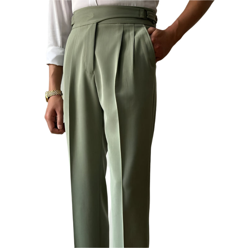 Men's High Waist Slim Fit Business Men's Casual Pant