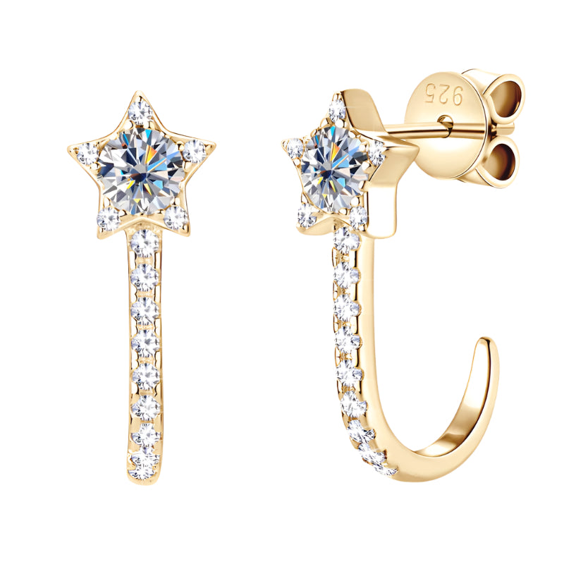XINGX Diamond Stud For Women 925 Sterling Silver Earrings