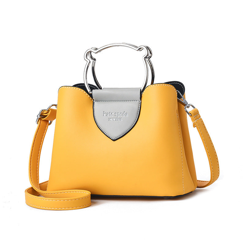 Women's Handbag Fashionable Large Capacity Women Shoulder Bag Simple Contrast Color Women's Casual Shoulder Bag