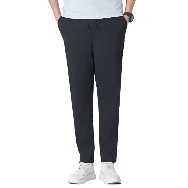 Fashionable Ice Silk Pants Quick-drying Thin Loose Straight Men's