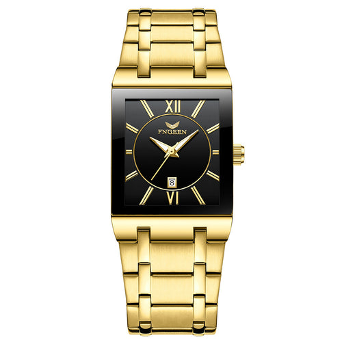 FNGEEN Men's Square Waterproof Watch