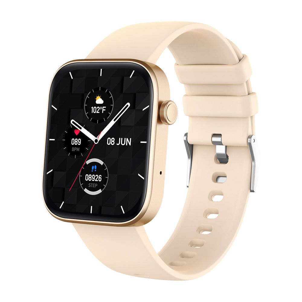 Smartwatch con chiamata vocale, display HD da 1,9", fitness tracker Bluetooth, monitoraggio della salute e del sonno, ricarica rapida, IP68 impermeabile, compatibile con Android e iOS.