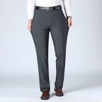 Men's Straight-leg Pants Loose High Waist Suit Pants - Acquisti Online