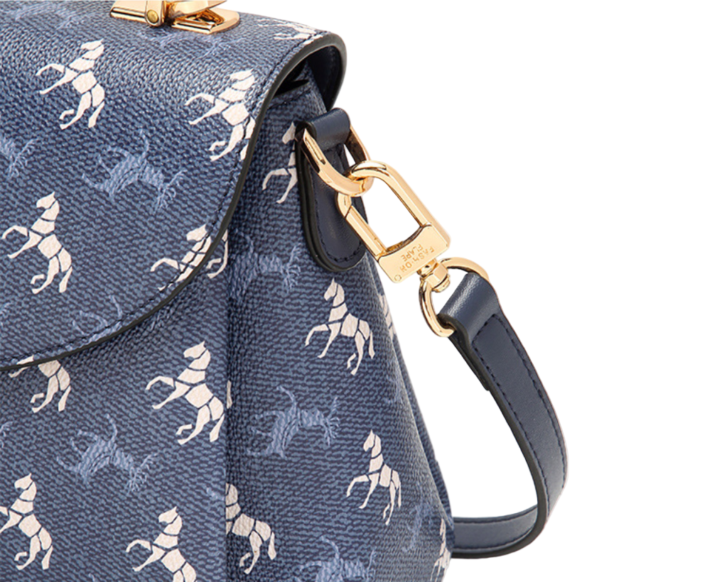 Modieuze schoudertas voor dames, hoogwaardige stof, ritsvak, crossbodytas met magnetische gesp, dameshandtas