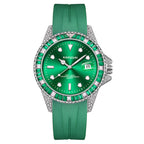 Kimsdun 1022B Men's Quartz Watch Elegant Genuine Leather Strap Waterproof Date Minimalist Business Watch