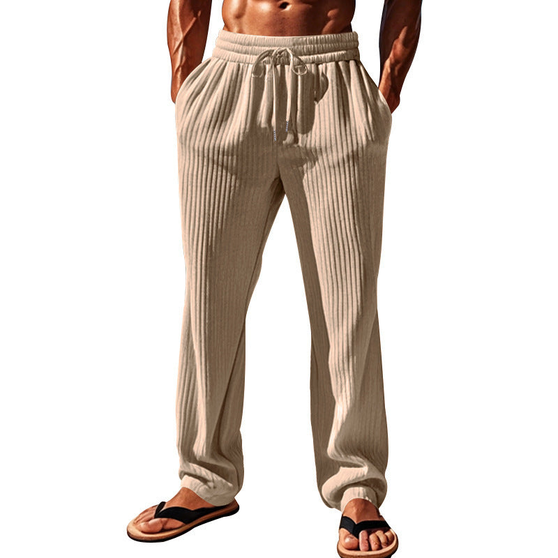 Men's Fashion Casual Baggy Straight Trousers