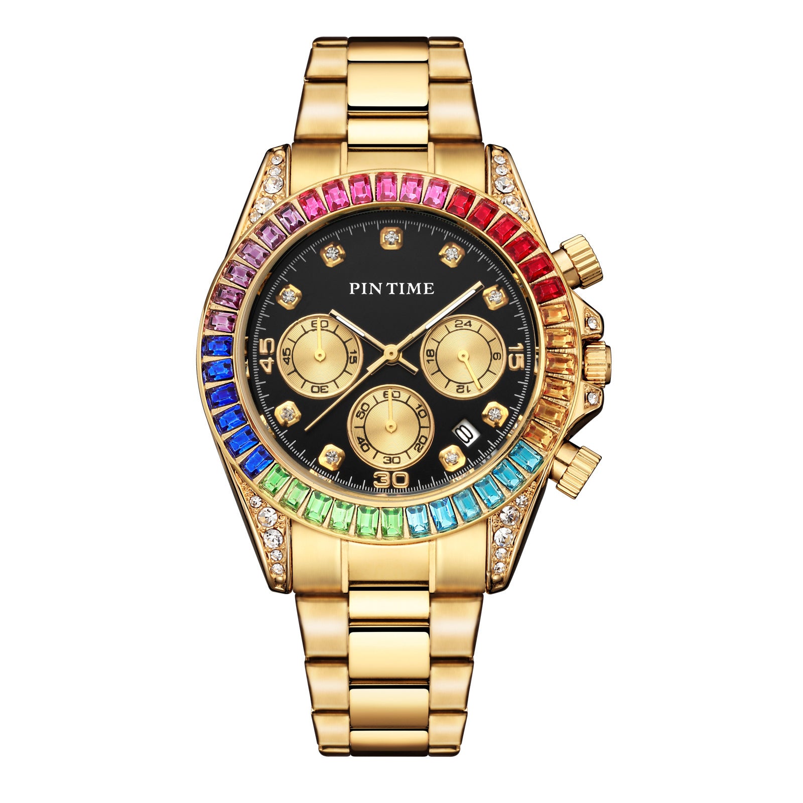 Mode stalen band horloge voor mannen en vrouwen