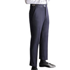 Men's Casual High-waisted Men's Non-ironing Elastic Hanging Pants Naples Solid Color Dress Pants