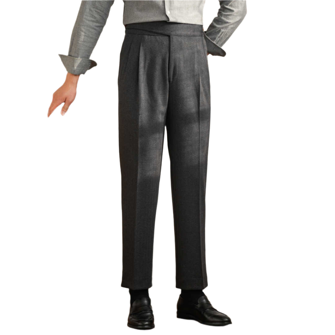 Herenmode, zakelijke casual formele broek, rechte broek, modieuze stijl, rechte, normale herenbroek met lange broekspijpen