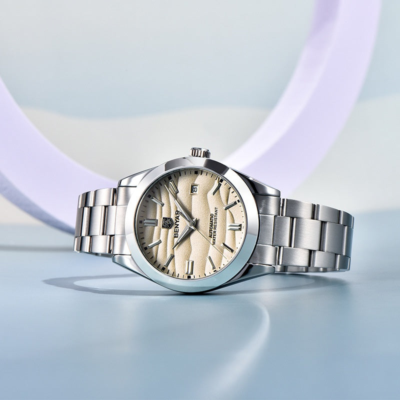 Man Business Casual Automatic Steel Band Waterproof Watch - Acquisti Online
