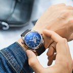 Orologio da uomo classico PAULAREIS meccanico automatico multifunzionale con nastro nottilucente