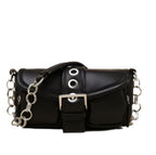 Women's Niche Design Mini Retro Ring Chain Underarm Bag