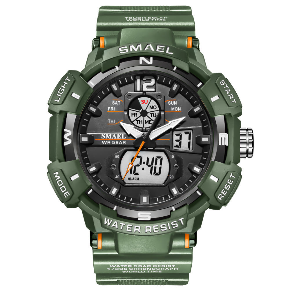 Herenhorloge Chronograaf Kalender Wekker Lichtgevend Buitenhorloge