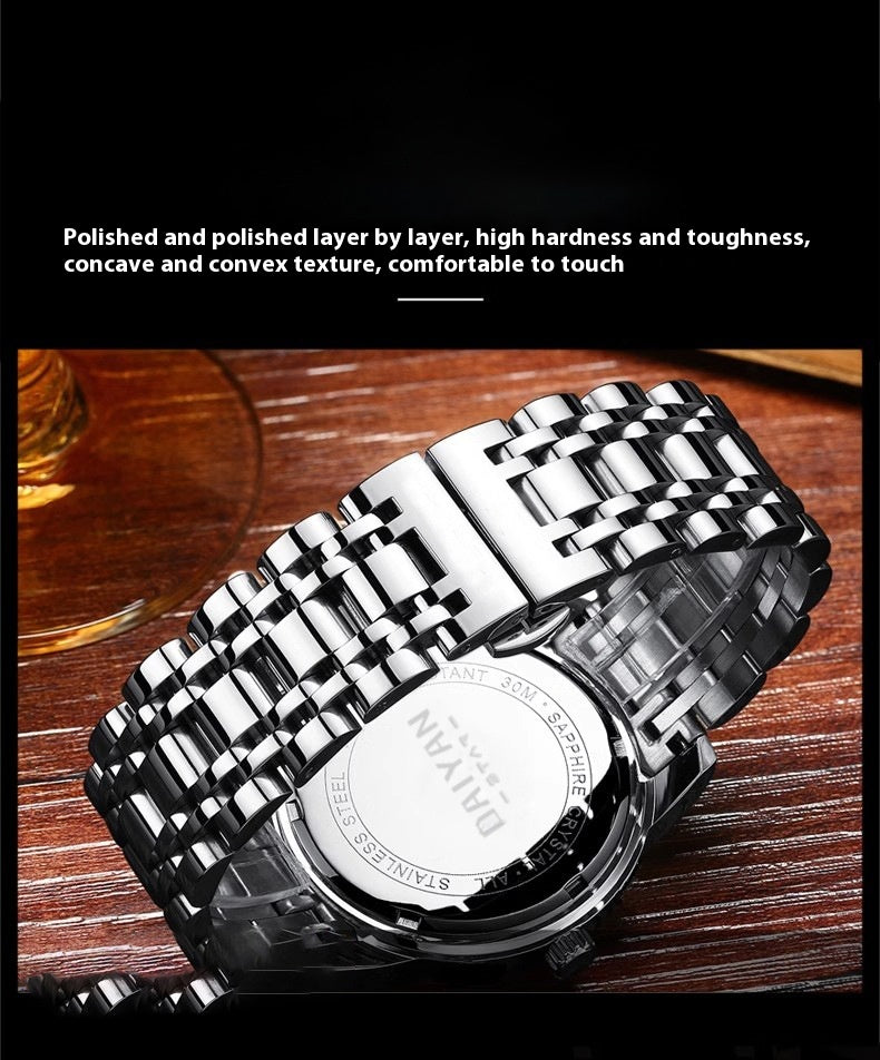 New Luxury Brand Top Fashion Business Leisure Wristwatch Sports Waterproof Watches Calendar Quartz Watch