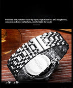 New Luxury Brand Top Fashion Business Leisure Wristwatch Sports Waterproof Watches Calendar Quartz Watch