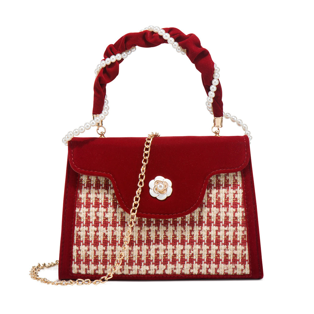 Women's rade Elegant Red Niche Red Small Bag