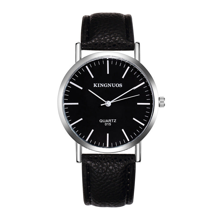 Modieus dames quartzhorloge, luxe design, originele leren band, roestvrij staal, waterdicht dames quartzhorloge