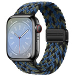 Smart Apple Watch Band Braided Solo Loop Band Magnetic Buckle Band MultiFunction Sports Mode iWatch
