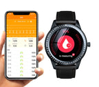 Orologio intelligente Bluetooth con chiamata, riproduzione, frequenza cardiaca, monitoraggio del sonno, orologio intelligente sportivo