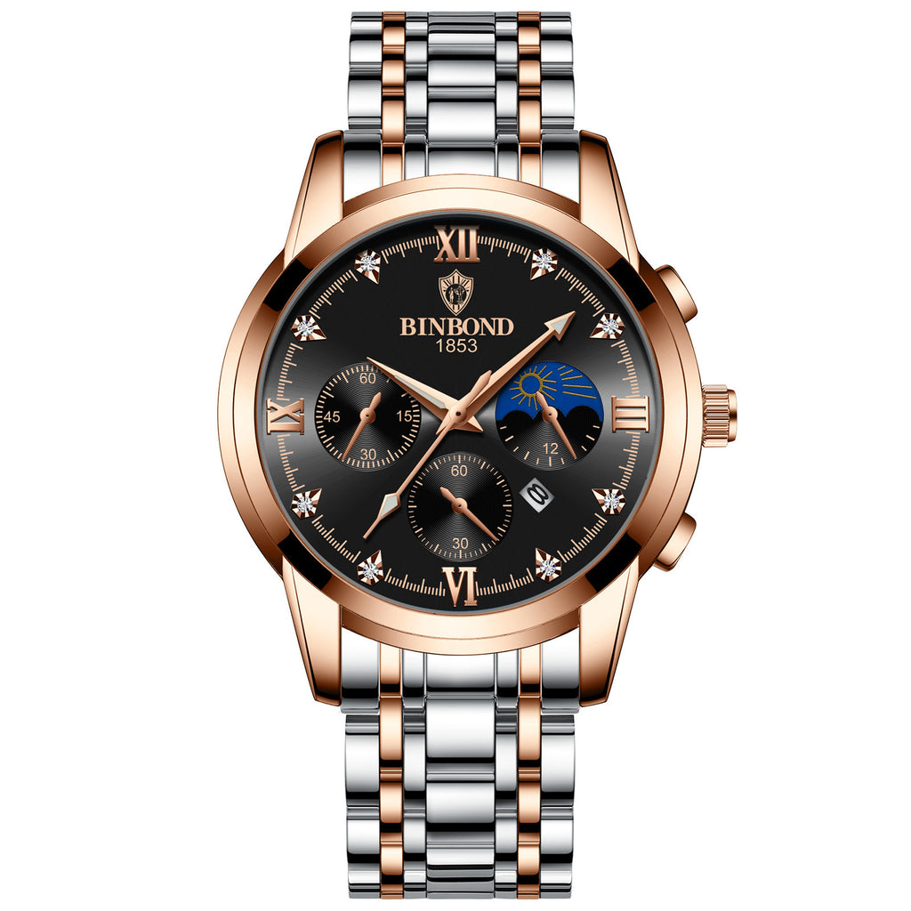 Men's Fashion Genuine Leather Watch - Acquisti Online