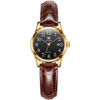Couple OLEVS Classic Wrist Watch Men's Women Stainless Steel Leather Belt Fashionable  Quartz Casual Wristwatch