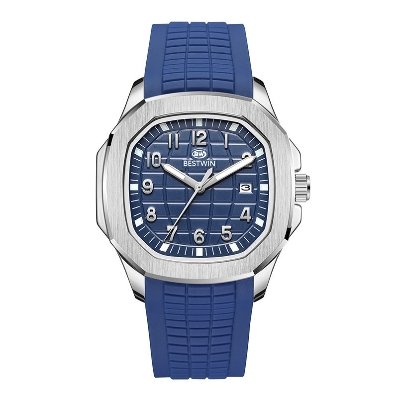 Fashion Sports Silicone Strap Alloy Men's Watch