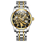 Orologio da uomo luminoso in acciaio inossidabile alla moda