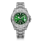 FENSIR Luxe herenmode quartzhorloge van roestvrij staal, waterdicht en lichtgevend automatisch quartzhorloge voor heren