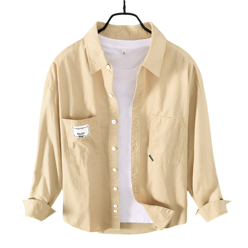 Men's Fashionable Shirt Casual Long-sleeved Cotton Shirt High Quality Stylish Plus Size Embroidery Men's Coats Casual Shirts