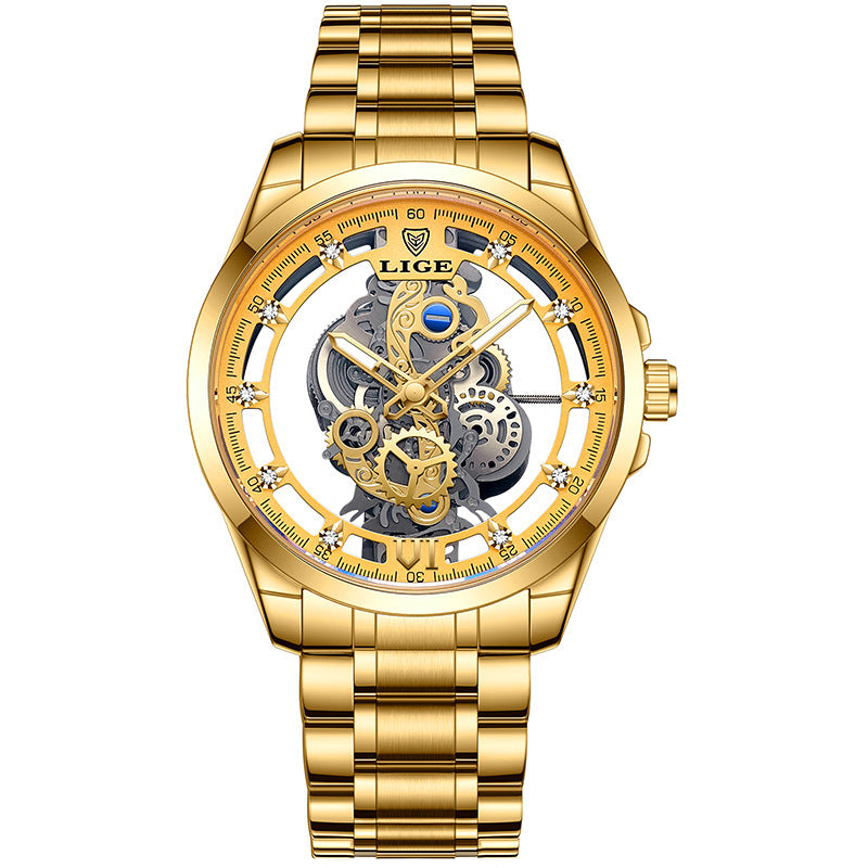 LIGE LG8997 Men's Luxury Sports Waterproof Leather Band Watch - Acquisti Online