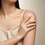 Women Luxury Ring Moissanite Diamond Ring High Quality S925 Sterling Silver Ring Round Brilliant Cut Engagement Ring