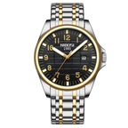NIBOSI Men Wrist Luxury Japan Quartz Movement Watches 3ATM Waterproof Calendar Luminous Stainless Steel Men Watch