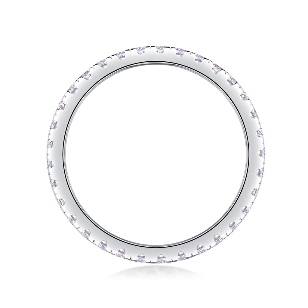 Women Luxury Ring 925 Sterling Silver Rhodium Plated  Moissanite Diamond Ring High Quality Women Engagement Ring