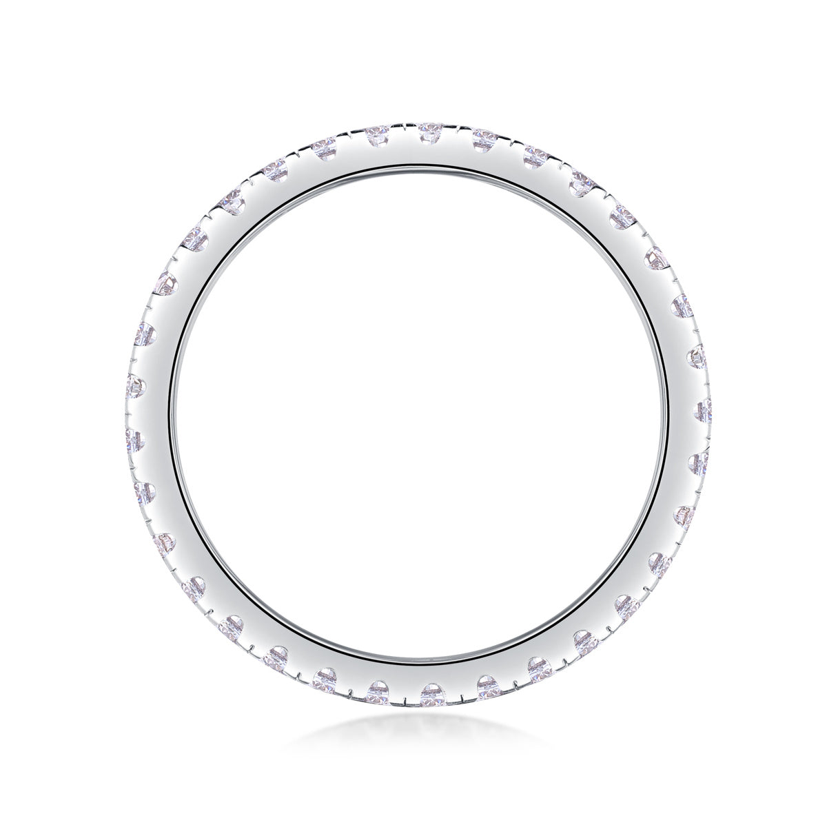 Women Luxury Ring 925 Sterling Silver Rhodium Plated  Moissanite Diamond Ring High Quality Women Engagement Ring