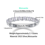 Women Luxury Ring 925 Sterling Silver Moissanite Diamond Ring High-End 18K White Gold Women Engagement Silver Ring