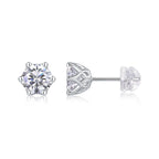 Women's Luxury Earring 925 Sterling Silver Freehand Flower Moissanite Diamond Earrings Stud Inlaid Women's Earring