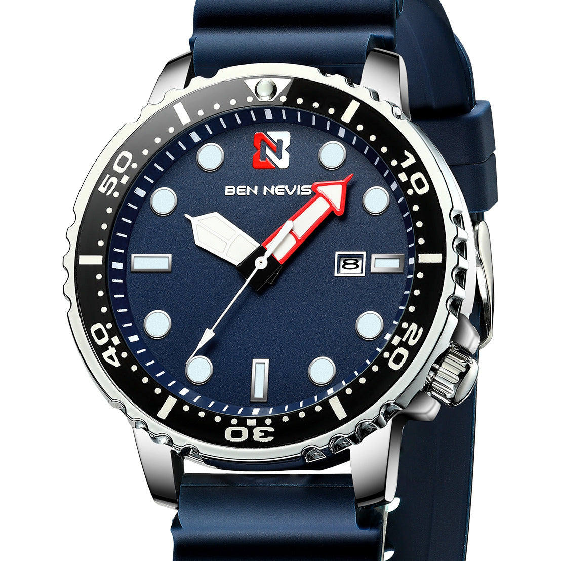 Ben Nevis Men's Automatic Movement Waterproof Personality Watch Luxury Fashion Stainless Steel Luminous Men Watch