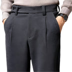 Men's Thick Wool Loose Straight Brushed Men's Casual Pant