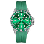 Kimsdun 1022B Men's Quartz Watch Elegant Genuine Leather Strap Waterproof Date Minimalist Business Watch