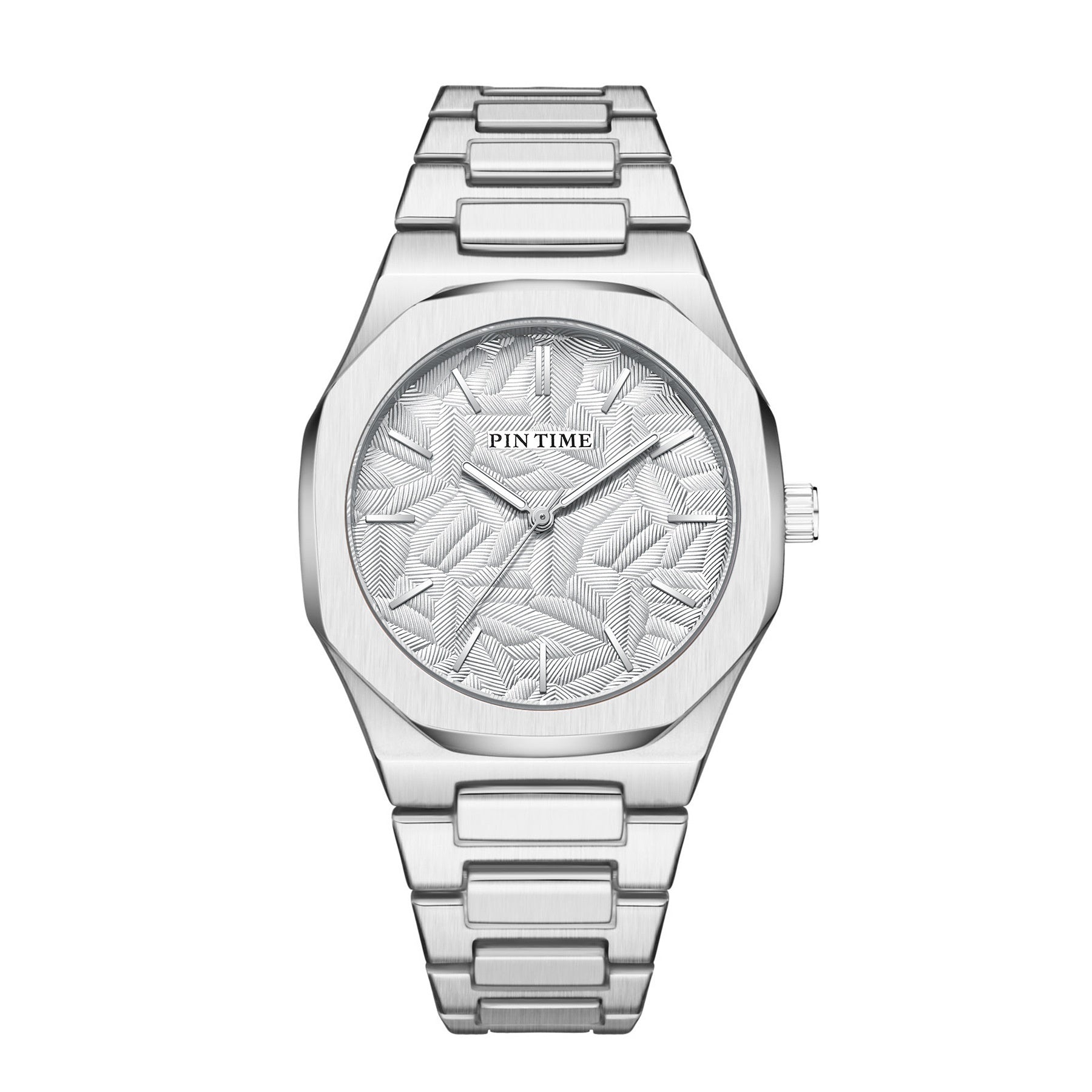 PINTIME Women Fashionable Quartz Watch Stainless Steel Waterproof Luminous Autometic Movemen Women Watch